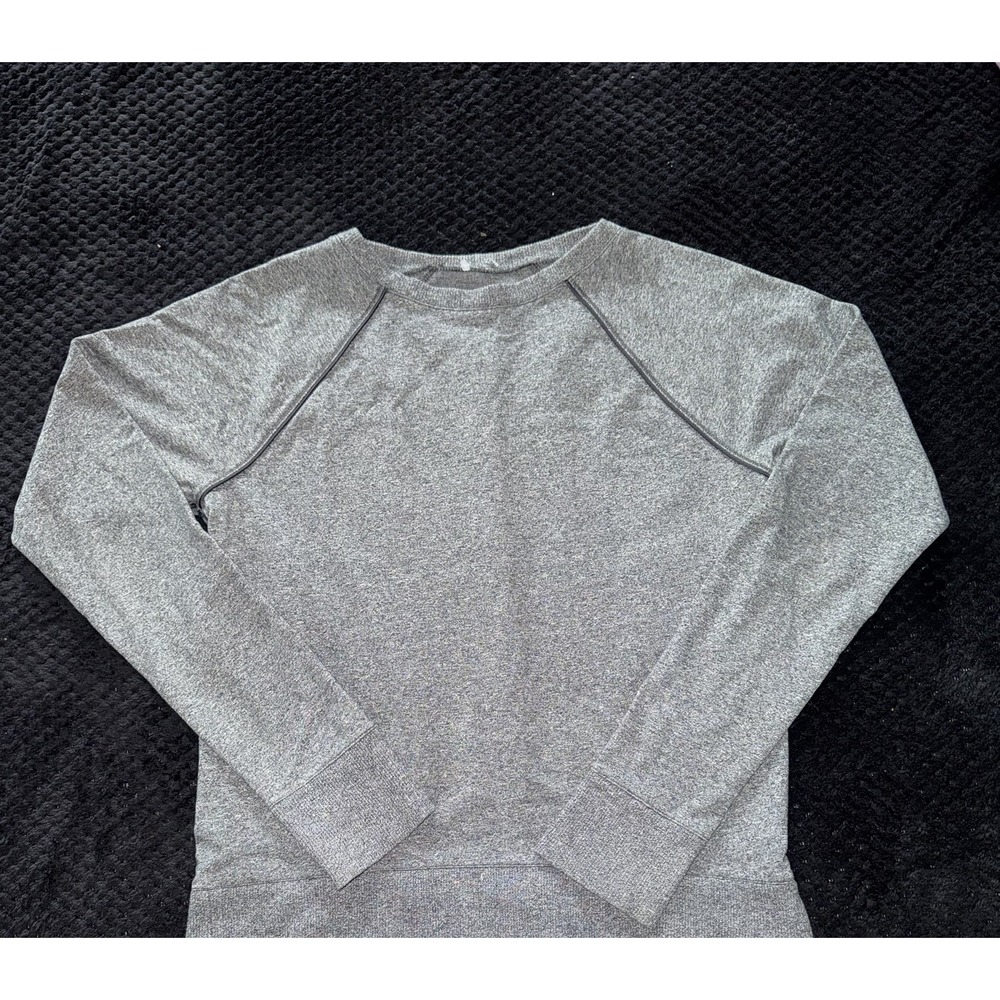 Lululemon Womens Crew Love Long Sleeve Pullover Heather Grey Size 6